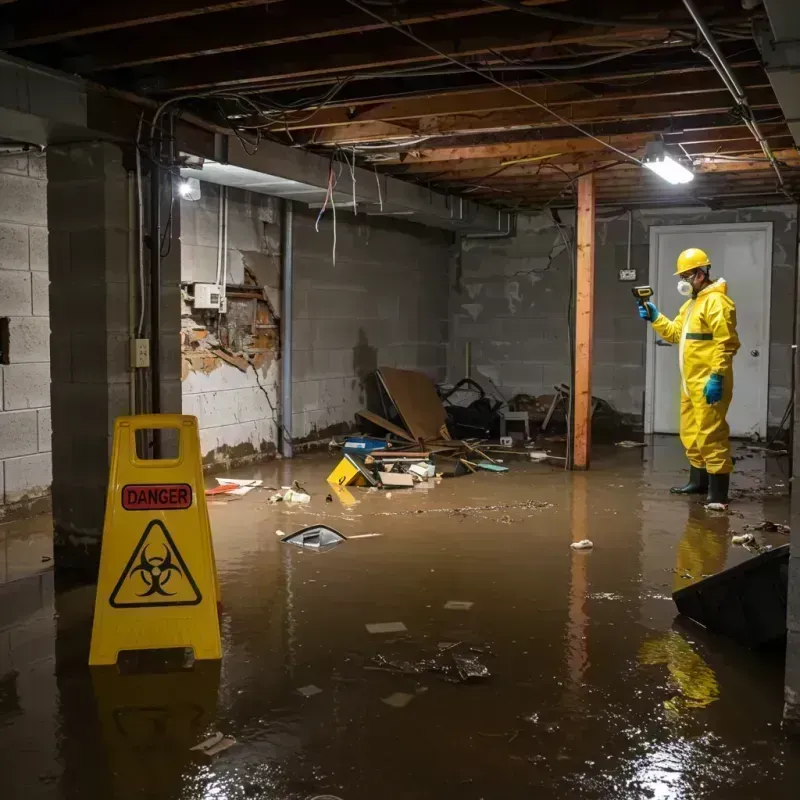 Flooded Basement Electrical Hazard in Stockville, NE Property